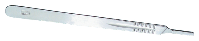 Shandon&trade; Stainless-Steel Scalpel Blade Handle, Holds No. 20-25 Blades