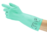 Solvex&trade; 37-675 Series Green Nitrile Immersion Gloves