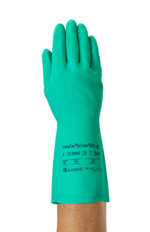 Solvex&trade; 37-675 Series Green Nitrile Immersion Gloves
