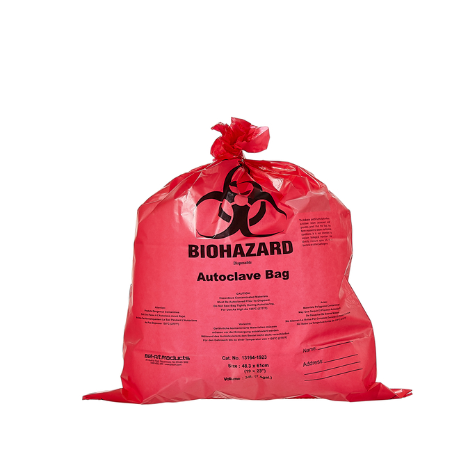 Thick Biohazard Disposal Bags, 1.5 mil