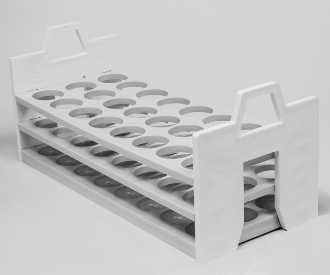 Three-Tier Polypropylene Test Tube Racks
