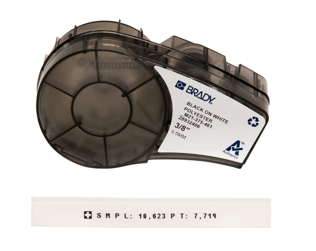 BMP&trade; Label Cartridges for BMP21-PLUS; BMP21-LAB; BMP21; LABPAL, clear polyester film tape