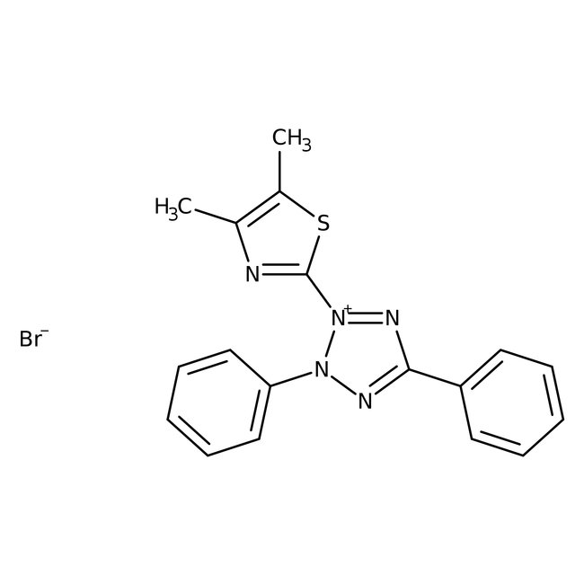 3-(4,5-Dimethyl-2-thazolyl)-2,5-diphenyl-2H-tetrazolium bromide, &bsim;98%, MP Biomedicals&trade;
