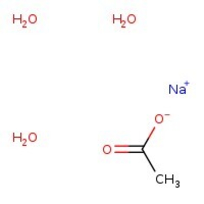 Sodium acetate trihydrate, ACS, 99.0%-101%
