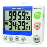 Traceable&trade; Flashing LED Big-Digit Dual Channel Timer