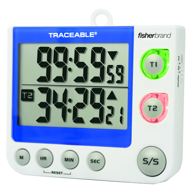 Traceable&trade; Flashing LED Big-Digit Dual Channel Timer