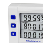 Traceable&trade; Digital Three-Channel Alarm Timer with Triple-Line LCD