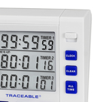 Traceable&trade; Digital Three-Channel Alarm Timer with Triple-Line LCD