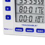 Traceable&trade; Digital Three-Channel Alarm Timer with Triple-Line LCD