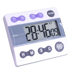 Traceable&trade; Four-Channel Countdown Alarm Digital Timer/Stopwatch with Memory Recall