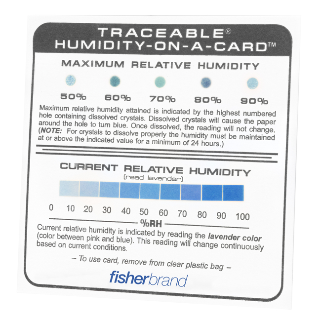 Traceable&trade; Humidity-On-A-Card&trade; Humidity Monitor