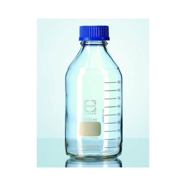 DURAN&trade; GL 45 Laboratory Glass Bottles With PP Screw Cap and Pouring Ring