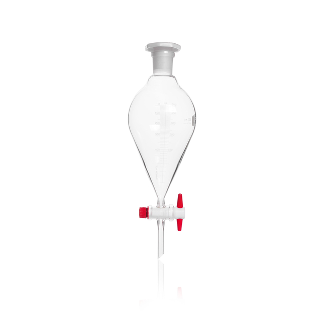 DURAN&trade; Separating Funnel, conical shape, with PTFE key