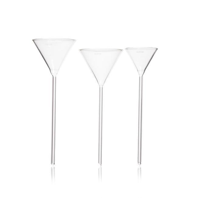 DURAN&trade; Funnel, with long stem, Bunsen Funnel