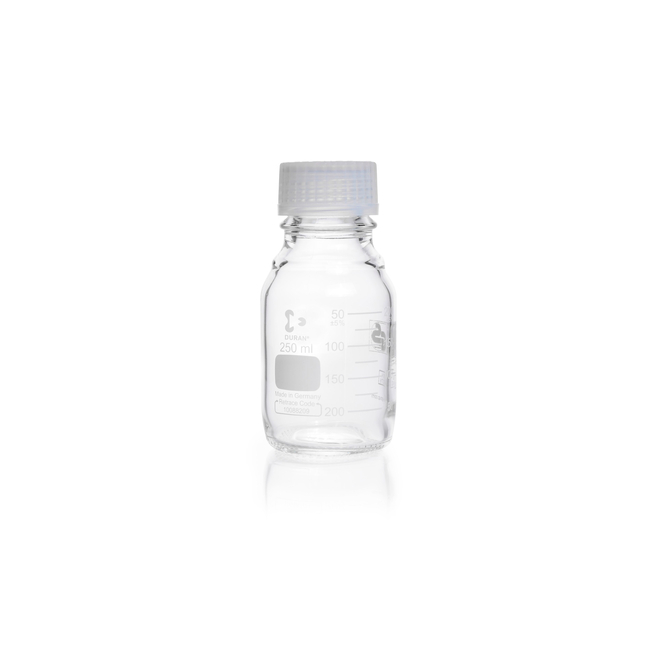 DURAN&trade; Premium Bottle, Clear, with DIN 168-1 Thread, GL 45, Graduated