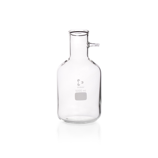 DURAN&trade; Filtering Flask, with glass hose connection, bottle shape