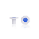 DURAN&trade; Plastic Stopper, White Polyethylene, Octagonal flat head