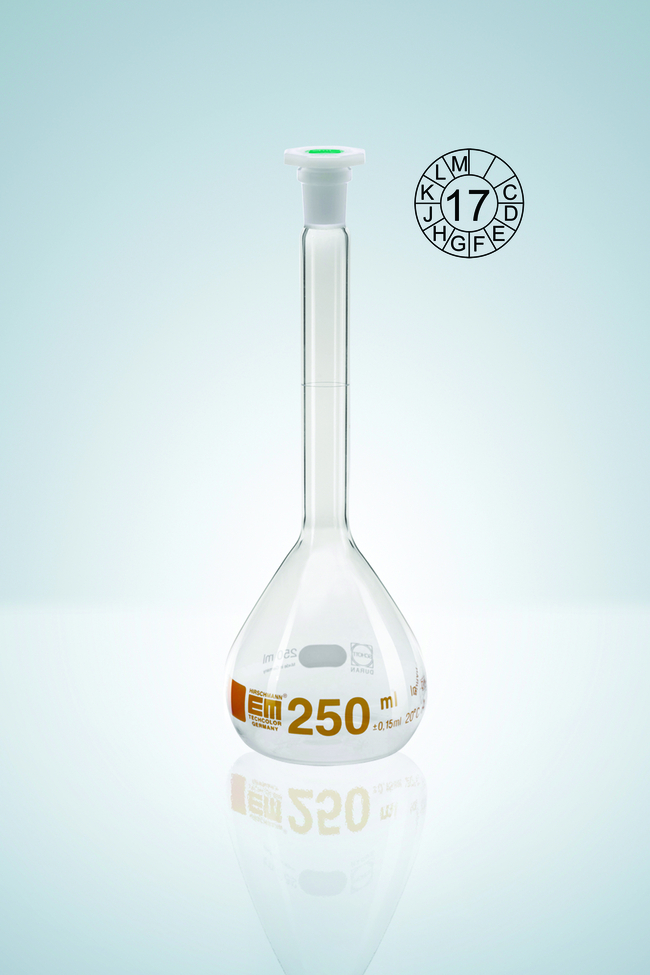 Class A Volumetric Flasks with Poly Stopper