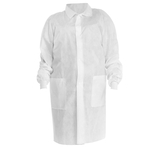 Kimtech&trade; A8 Lab Coats, Traditional Collar