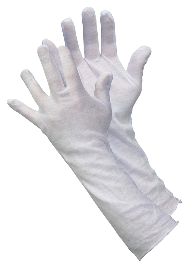100% Cotton Lisle Inspector's Gloves, Long Length