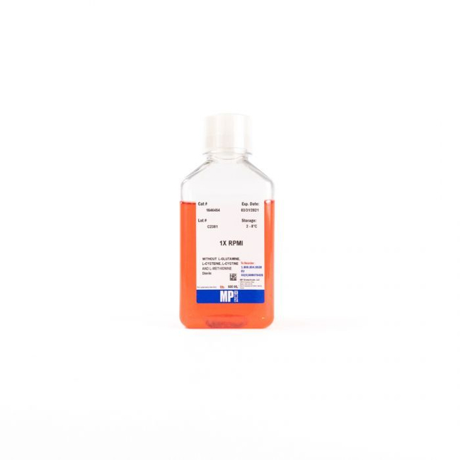 RPMI 1640 Medium, 1X Liq. without L-Glutamine, L-Cysteine, L-Cystine and L-Methionine