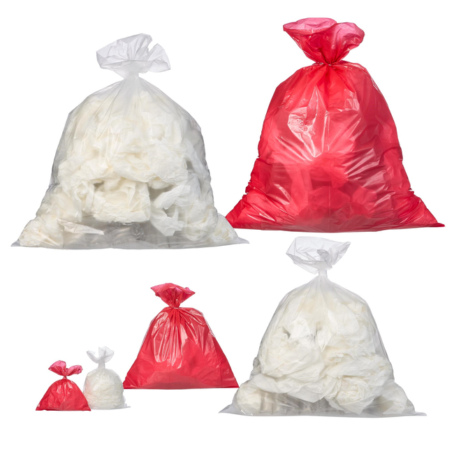 Autoclavable Waste Bags: Plain