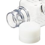 Nalgene&trade; Square PET Media Bottles with Closure: Sterile, Shrink-Wrapped Trays