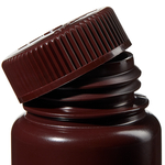 Nalgene&trade; Wide-Mouth Lab Quality Amber HDPE Bottles