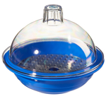 Nalgene&trade; Autoclavable Polypropylene Desiccators: Blue body with clear polycarbonate cover