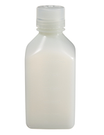 Nalgene&trade; Square Narrow-Mouth HDPE Bottles with Closure