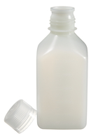 Nalgene&trade; Square Narrow-Mouth HDPE Bottles with Closure