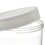 Nalgene&trade; Wide-Mouth Straight-Sided PMP Jars with White Polypropylene Screw Closure