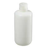 Nalgene&trade; Fluorinated Narrow-Mouth HDPE Bottles with Closure