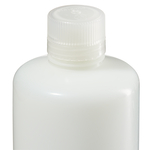 Nalgene&trade; Fluorinated Narrow-Mouth HDPE Bottles with Closure