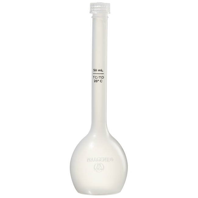 Nalgene&trade; Class B Polypropylene Copolymer Volumetric Flasks with Closure