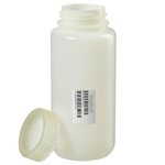 Nalgene&trade; Wide-Mouth HDPE Sterile Sample Bottle with Closure