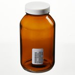 Custom Cleaned Amber Wide Mouth Packer Bottles