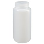 Nalgene&trade; Wide-Mouth HDPE Packaging Bottles with Closure: Bulk Pack
