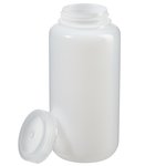 Nalgene&trade; Wide-Mouth HDPE Packaging Bottles with Closure: Bulk Pack