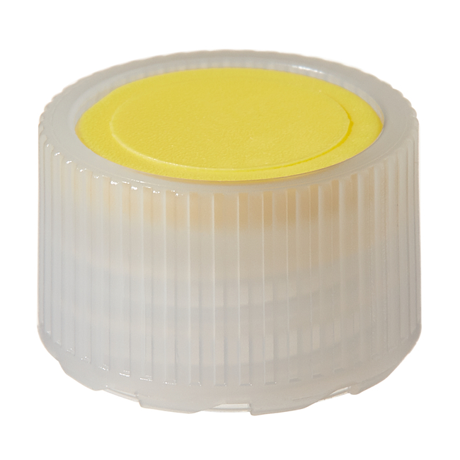 Nalgene&trade; HDPE High Profile Closures with Color Coders for Micro Packaging Vials: Sterile, Bulk Pack