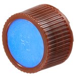 Nalgene&trade; PPCO Amber High Profile Closures with Color Coders for Micro Packaging Vials: Sterile, Bulk Pack
