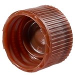 Nalgene&trade; PPCO Amber High Profile Closures with Color Coders for Micro Packaging Vials: Sterile, Bulk Pack