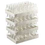 Nalgene&trade; PETG Square Media Bottles without Closure: Sterile, Shrink-Wrapped Trays