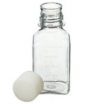Nalgene&trade; Square PETG Media Bottles with Closure: Sterile, Shrink-Wrapped Trays