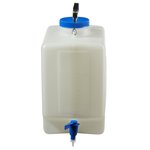 HDPE, Rectangular Carboy with Spigot