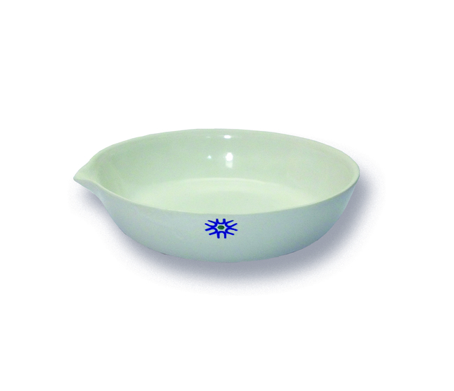 Porcelain Evaporating Dish, Flat Form