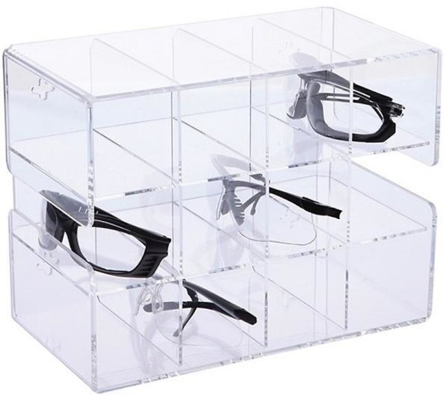 Acrylic Safety Glasses Holder 12-Unit