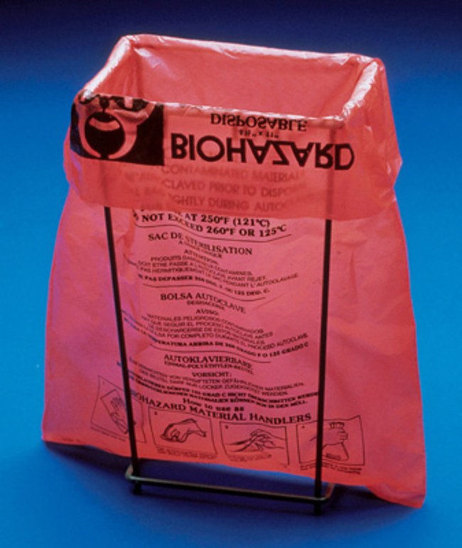 Poxy Coated Wire Framed Bag Holder