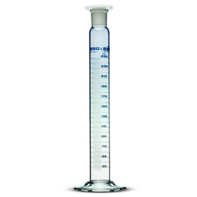 Class A Measuring Cylinders with NS Ground and Poly Stopper
