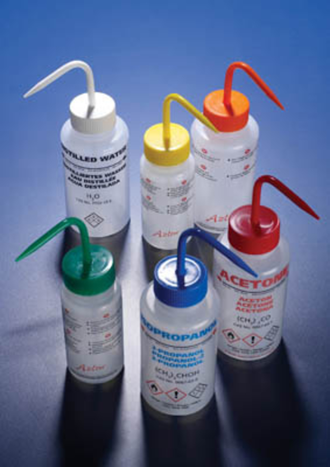 LDPE Multi-lingual Printed Wash Bottles